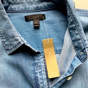 J. Crew men's button down shirt denim